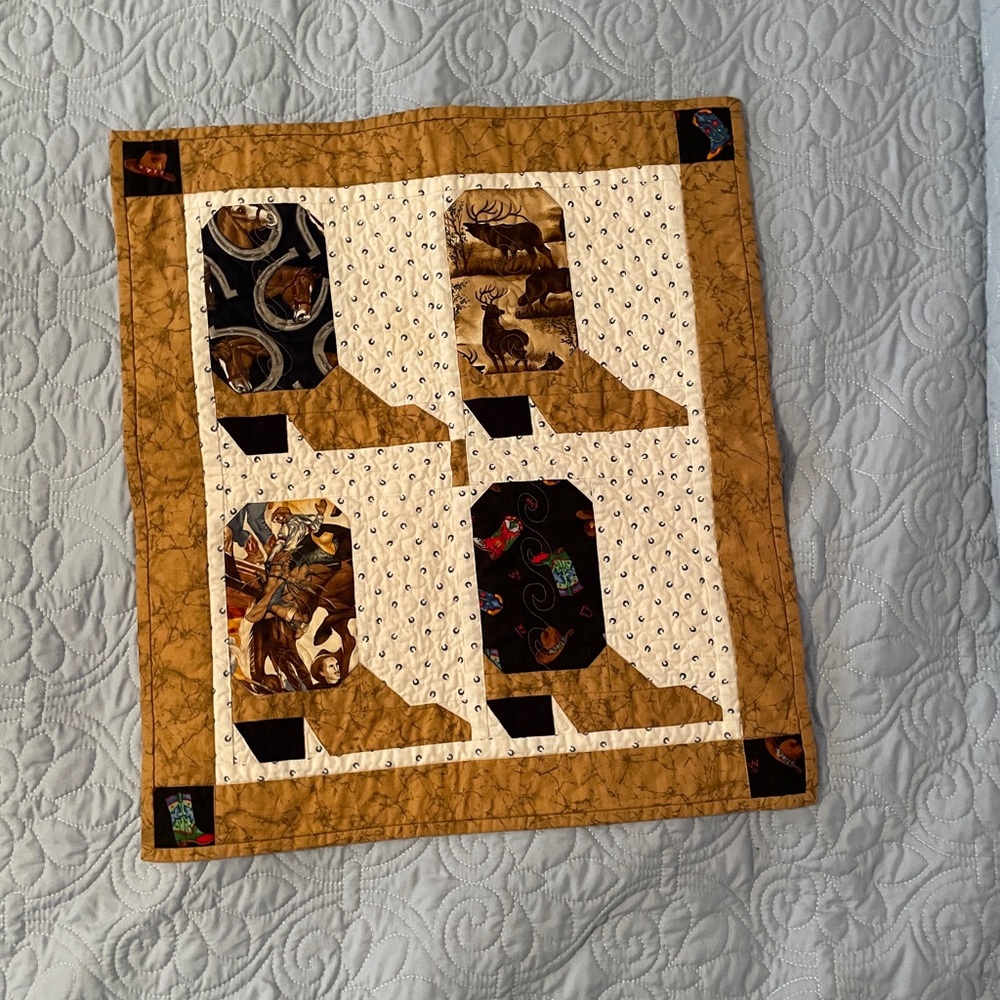 Handmade quilted wall hanging